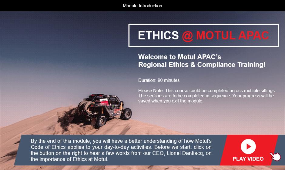 Course Image Module 1 – Ethics & Compliance